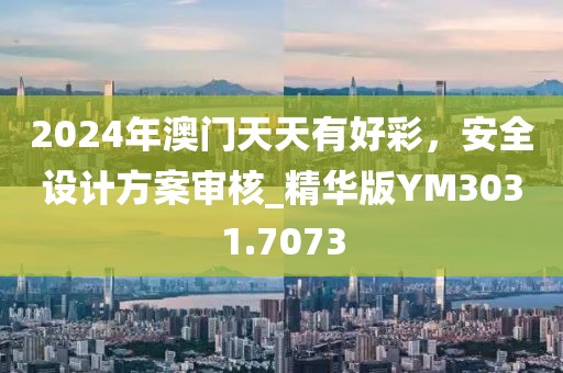 2024年澳门天天有好彩，安全设计方案审核_精华版YM3031.7073