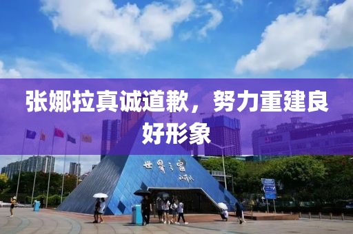 张娜拉真诚道歉，努力重建良好形象