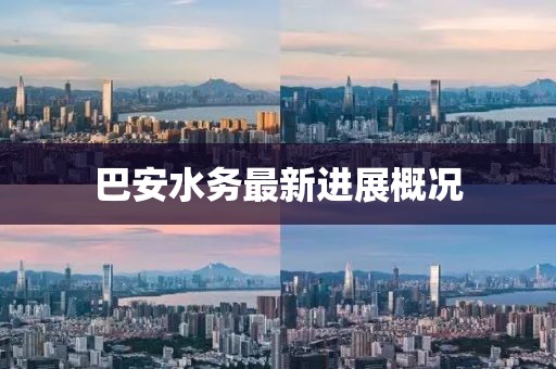 巴安水务最新进展概况