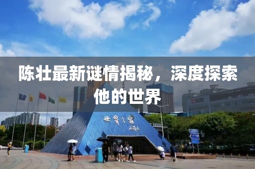 陈壮最新谜情揭秘，深度探索他的世界