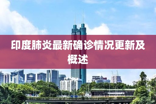 印度肺炎最新确诊情况更新及概述
