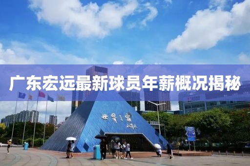 广东宏远最新球员年薪概况揭秘