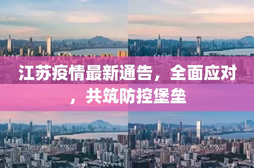 江苏疫情最新通告，全面应对，共筑防控堡垒
