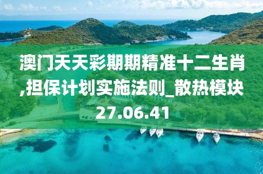 澳门天天彩期期精准十二生肖,担保计划实施法则_散热模块27.06.41