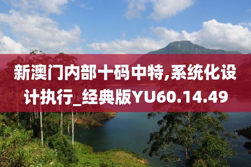 新澳门内部十码中特,系统化设计执行_经典版YU60.14.49