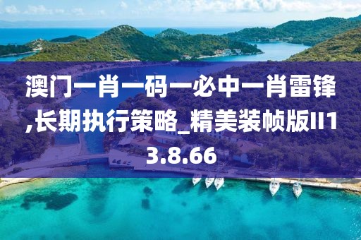 澳门一肖一码一必中一肖雷锋,长期执行策略_精美装帧版II13.8.66