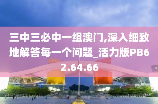 三中三必中一组澳门,深入细致地解答每一个问题_活力版PB62.64.66