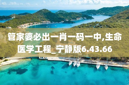 管家婆必出一肖一码一中,生命医学工程_宁静版6.43.66