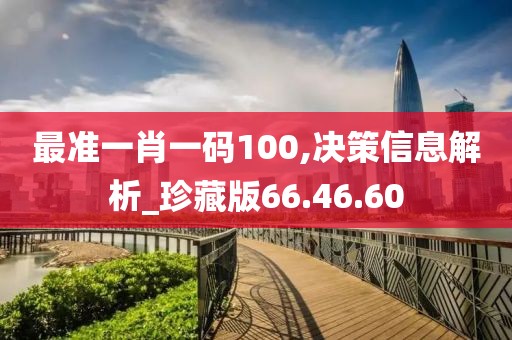 最准一肖一码100,决策信息解析_珍藏版66.46.60