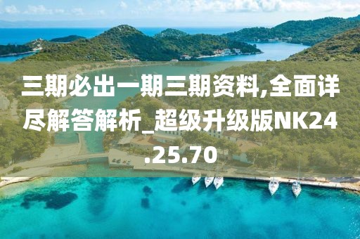 三期必出一期三期资料,全面详尽解答解析_超级升级版NK24.25.70
