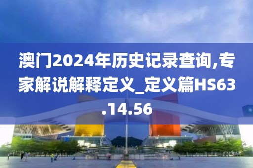 澳门2024年历史记录查询,专家解说解释定义_定义篇HS63.14.56