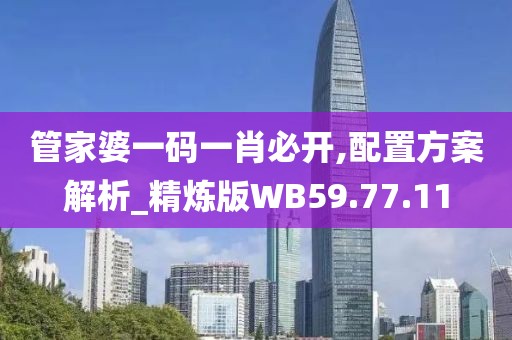 管家婆一码一肖必开,配置方案解析_精炼版WB59.77.11