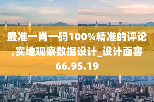 最准一肖一码100%精准的评论,实地观察数据设计_设计面容66.95.19