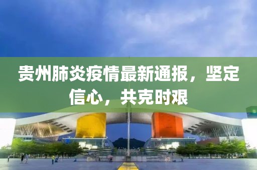 贵州肺炎疫情最新通报，坚定信心，共克时艰