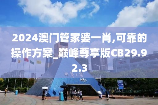 2024澳门管家婆一肖,可靠的操作方案_巅峰尊享版CB29.92.3