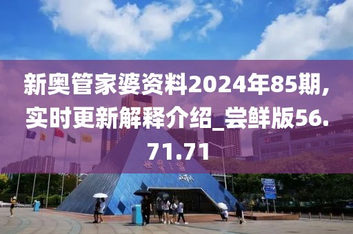 新奥管家婆资料2024年85期,实时更新解释介绍_尝鲜版56.71.71