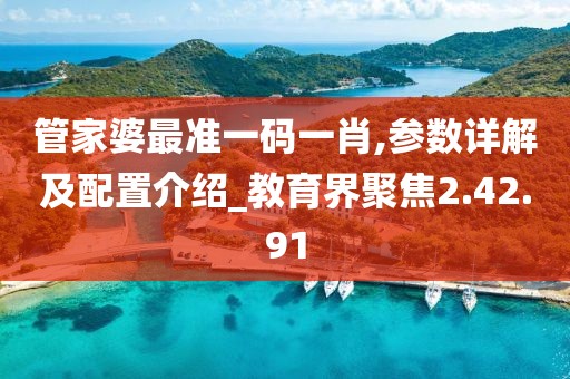 管家婆最准一码一肖,参数详解及配置介绍_教育界聚焦2.42.91