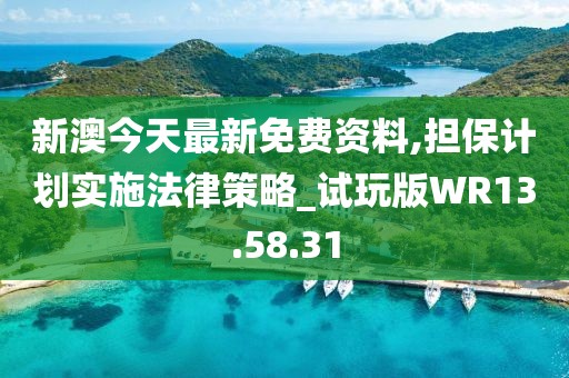 新澳今天最新免费资料,担保计划实施法律策略_试玩版WR13.58.31