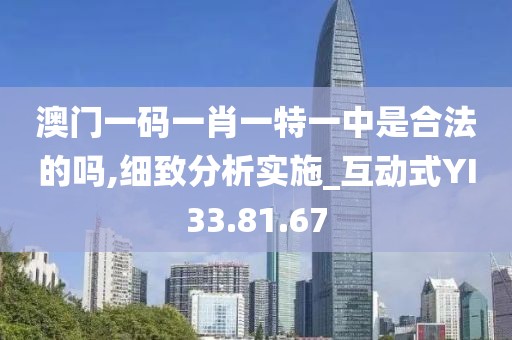 澳门一码一肖一特一中是合法的吗,细致分析实施_互动式YI33.81.67