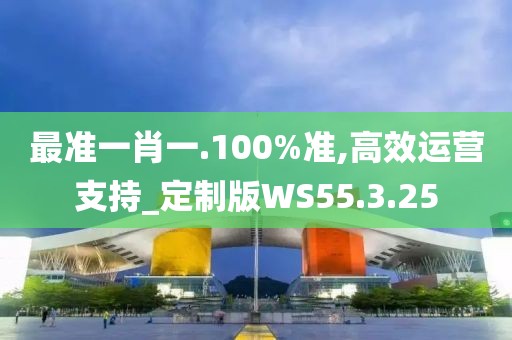 最准一肖一.100%准,高效运营支持_定制版WS55.3.25